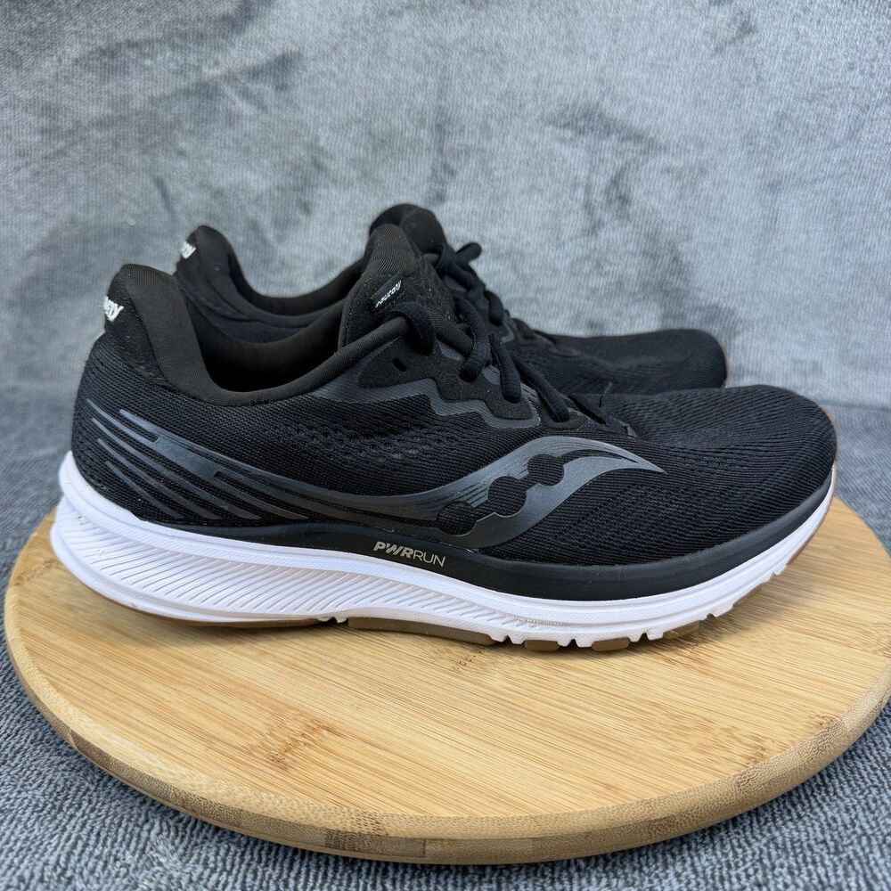 Saucony Ride 14 Shoes Womens Size 9 Black Mesh Running Sneakers S10650-12